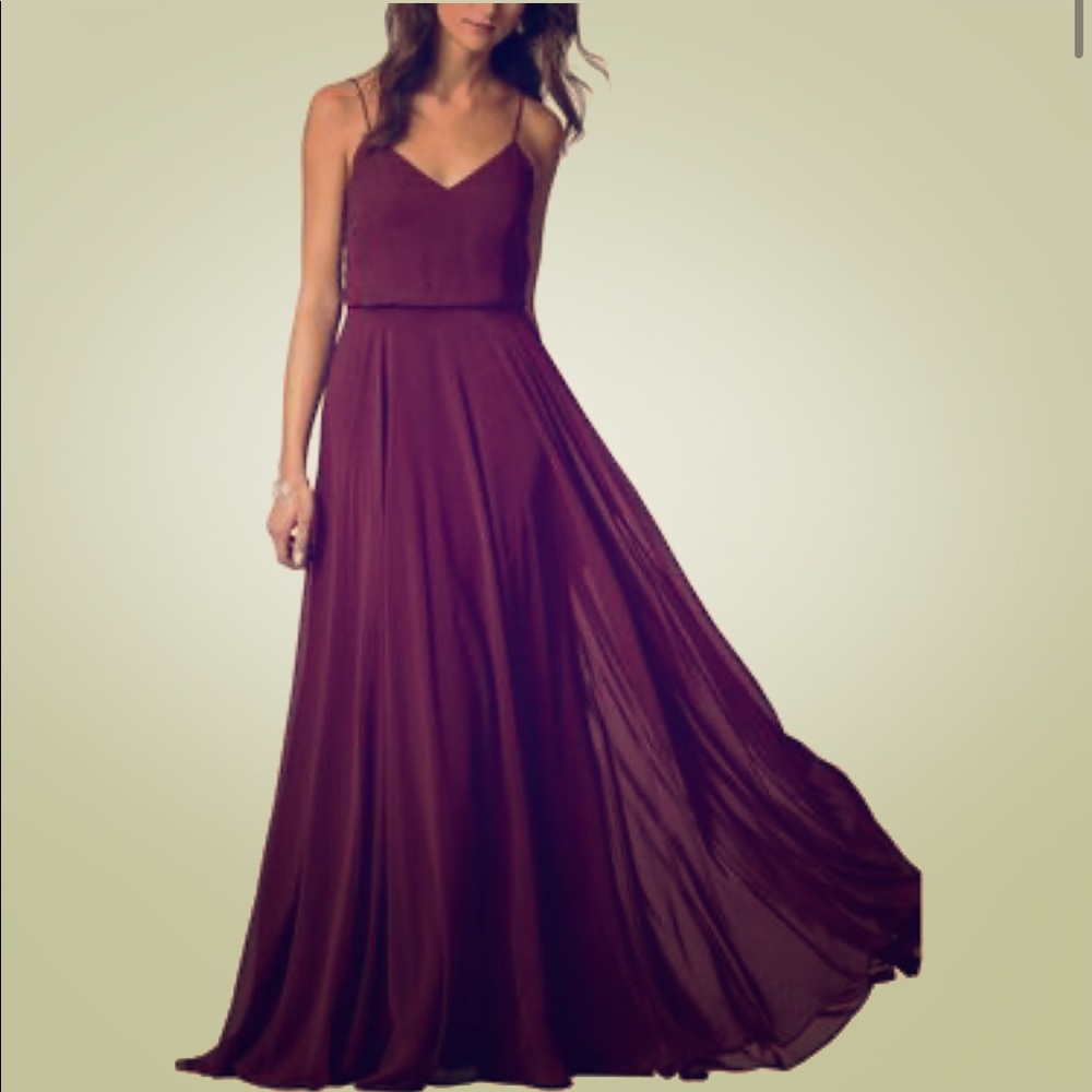 Jenny Yoo Inesse Bridesmaid Dress Color Hibiscus